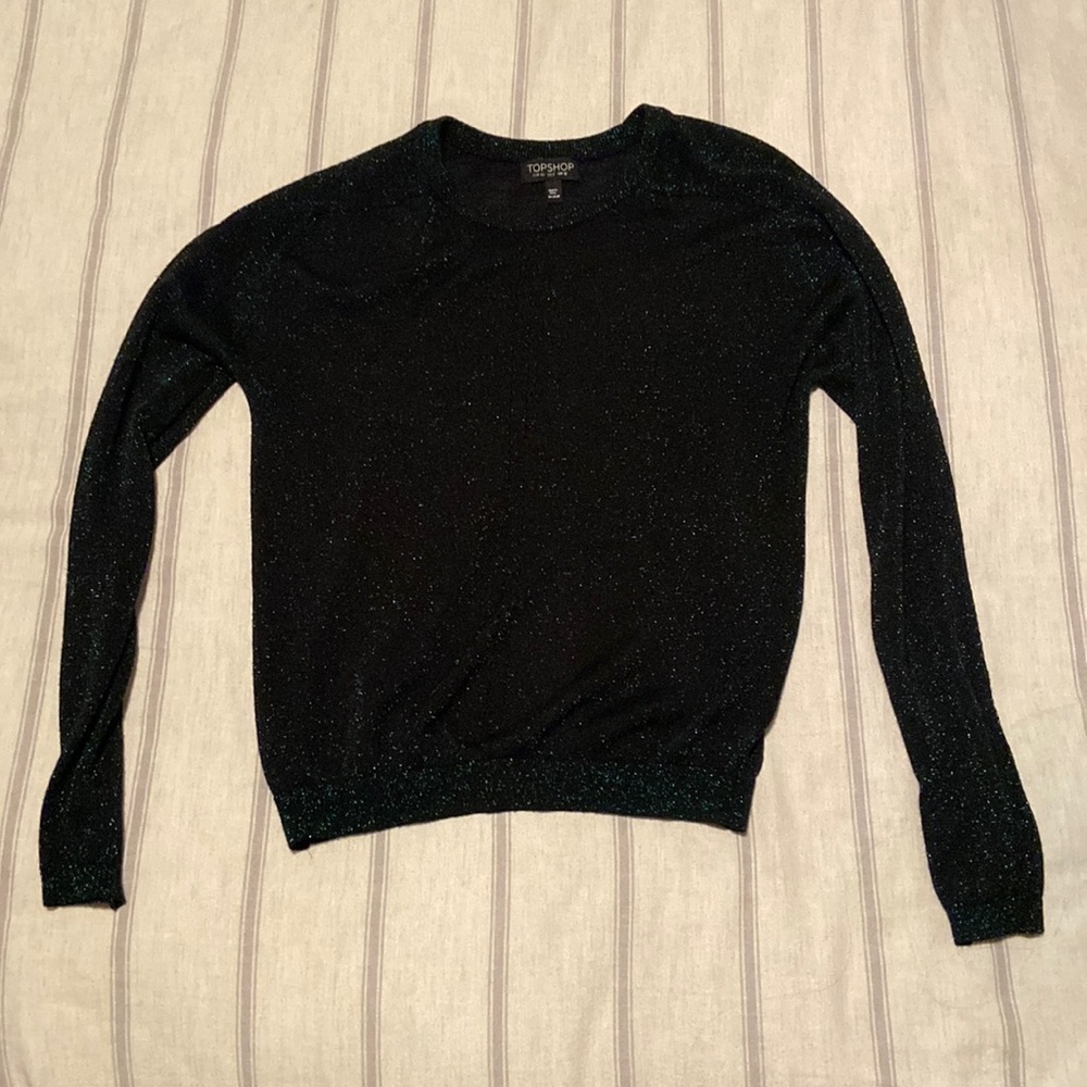 Top Shop Sparkle Long Sleeve